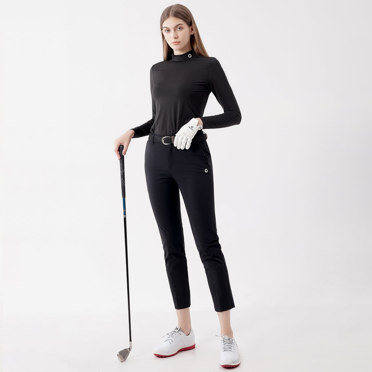 Women's woven cropped pants H60749F