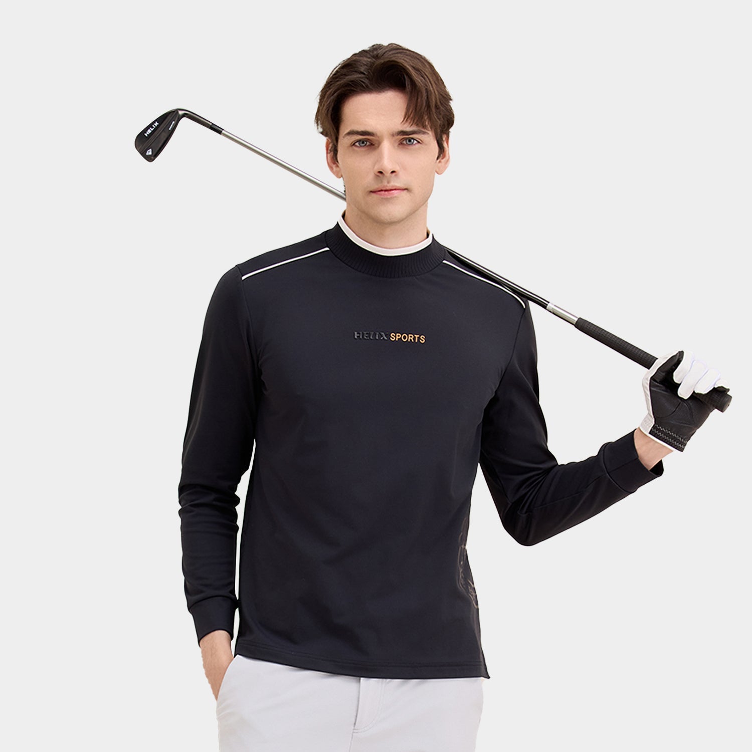 Men-s-long-sleeve-polo-T-shirt HELIX