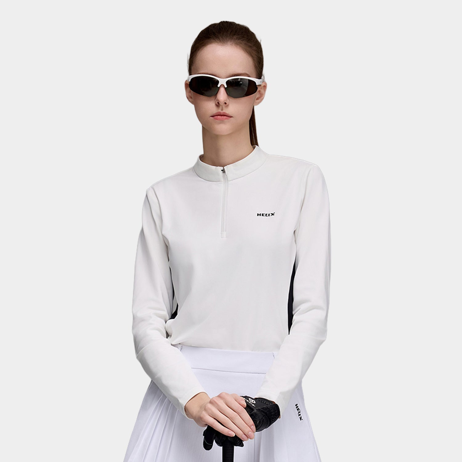 Women-s-long-sleeve-polo-T-shirt HELIX