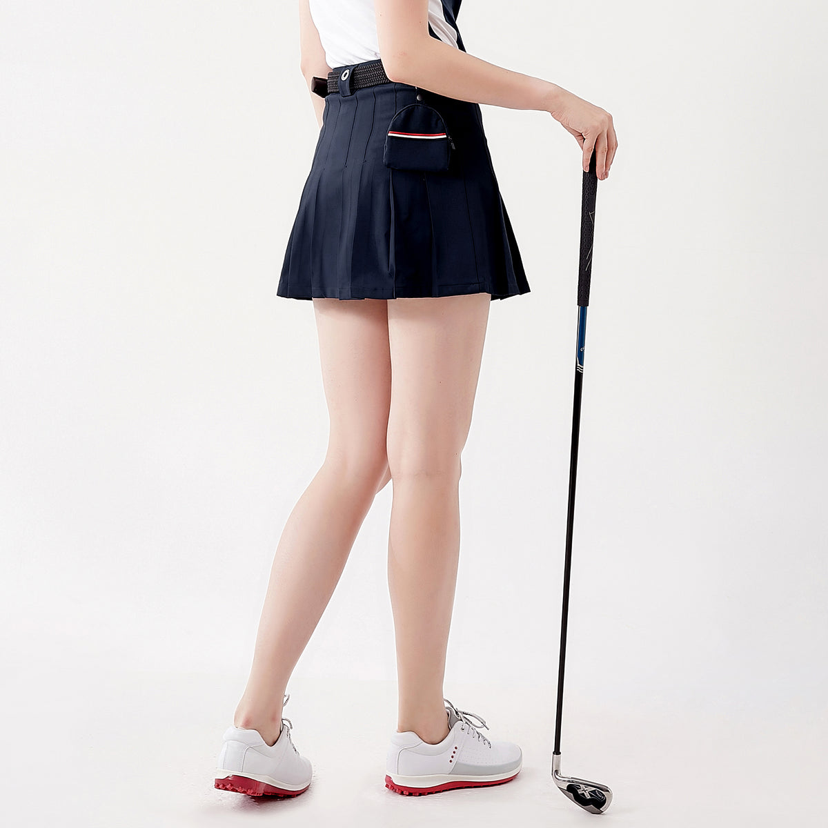 Woven Pleated Skirt For Women