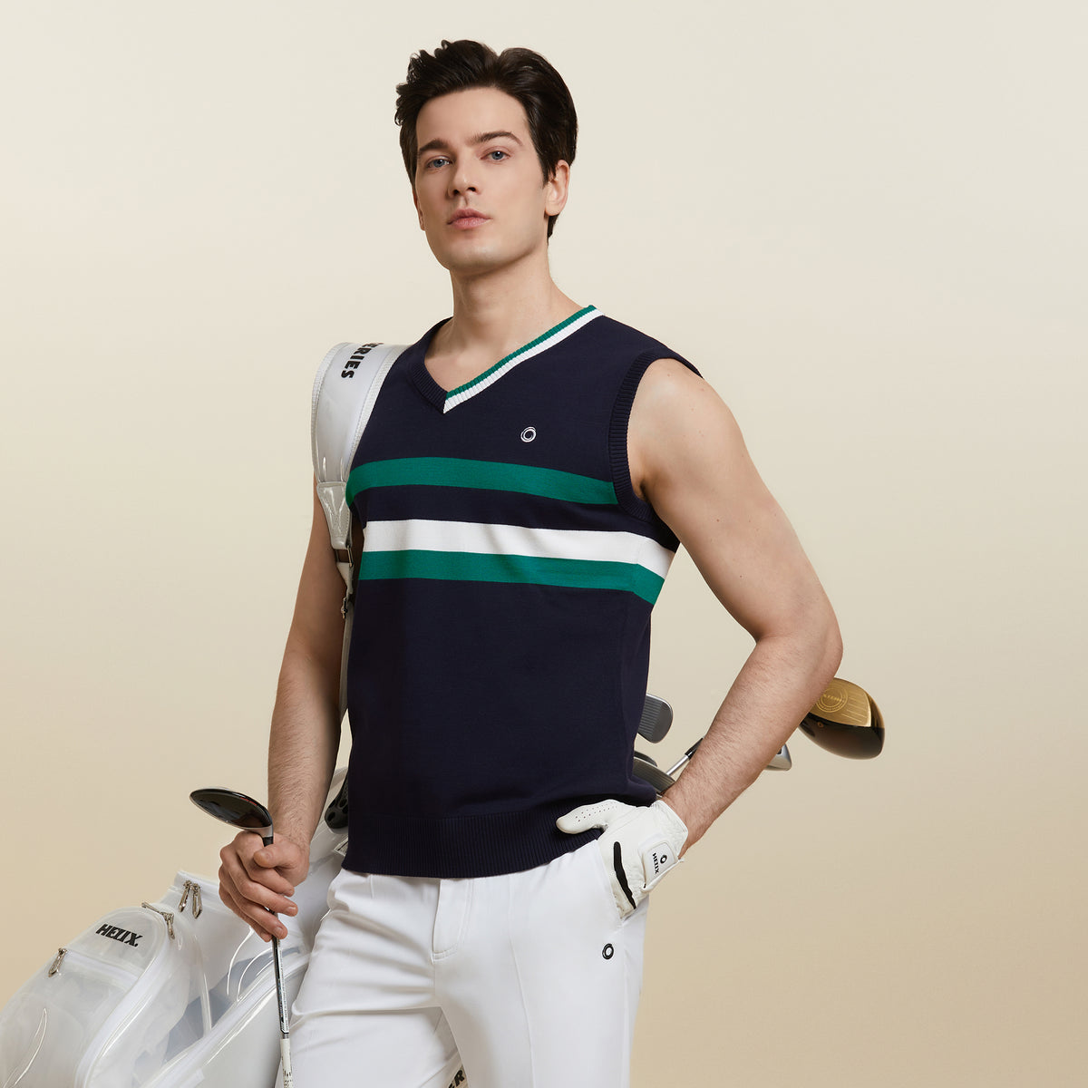 Men's knitted vest H60327