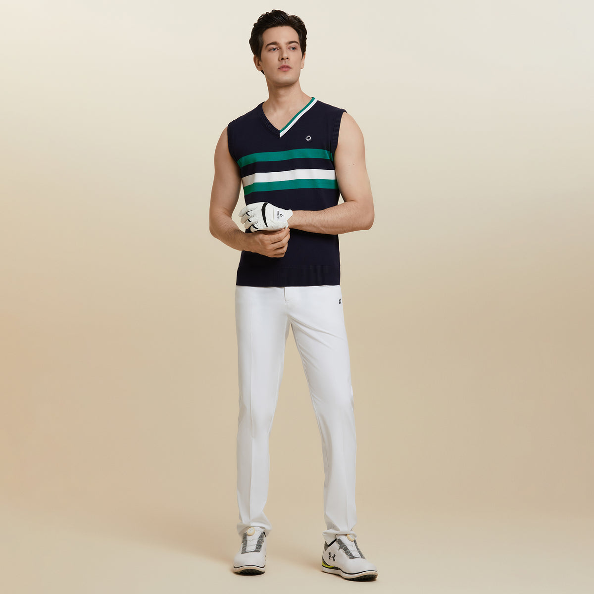 Men's knitted vest H60327