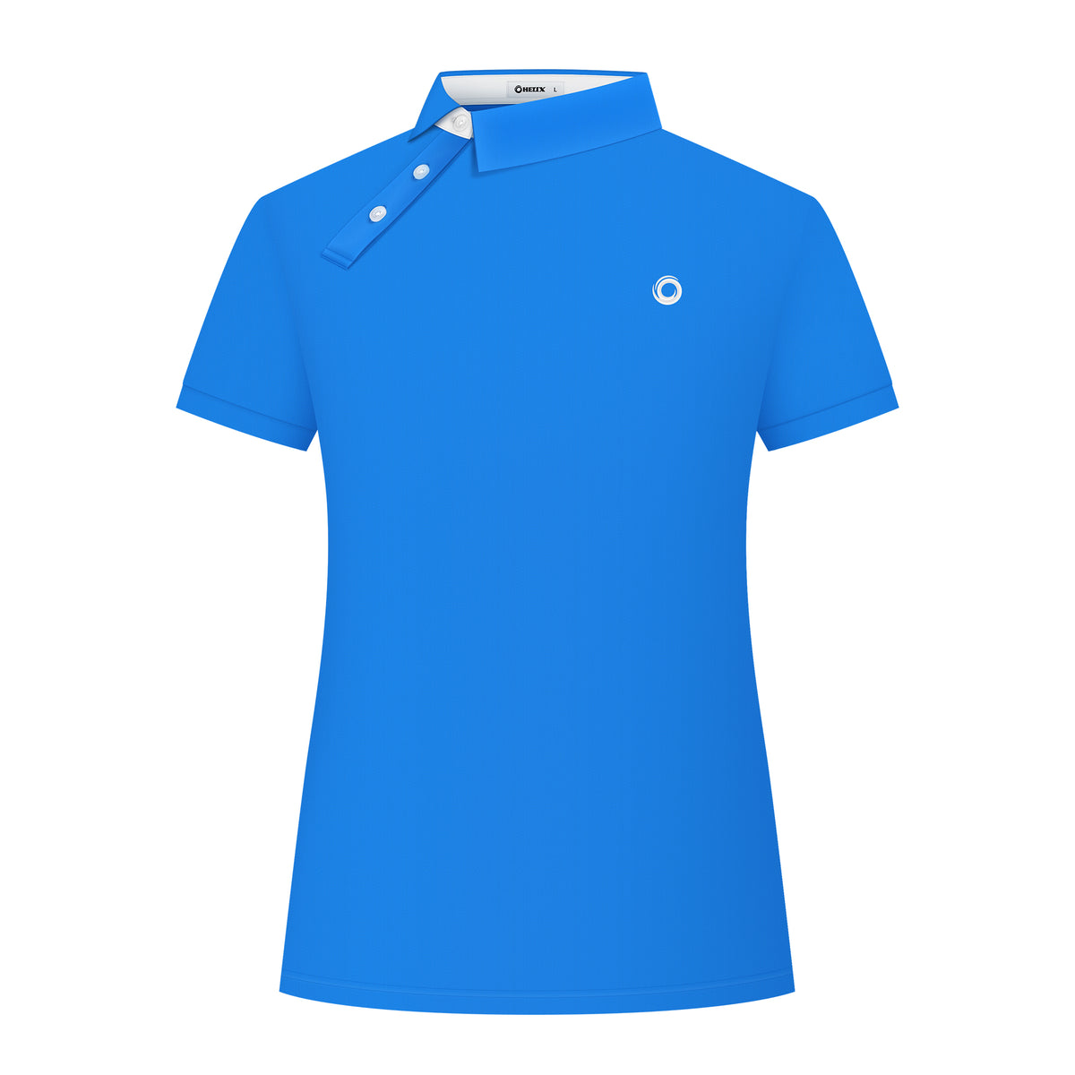 Skew Collar Polo Shirt For Women H60194F