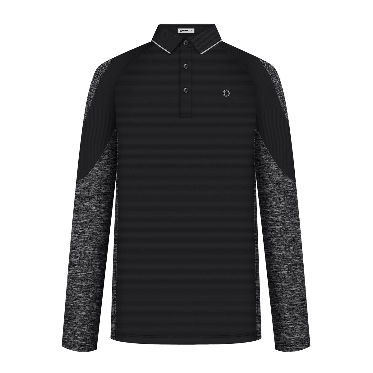 Men's patchwork knitted long-sleeved shirt