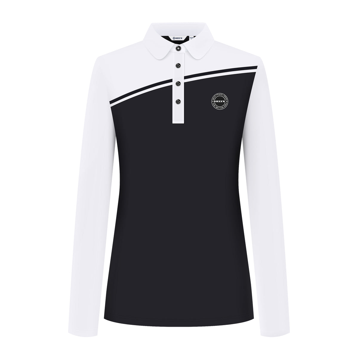 Women's long-sleeved POLO shirt