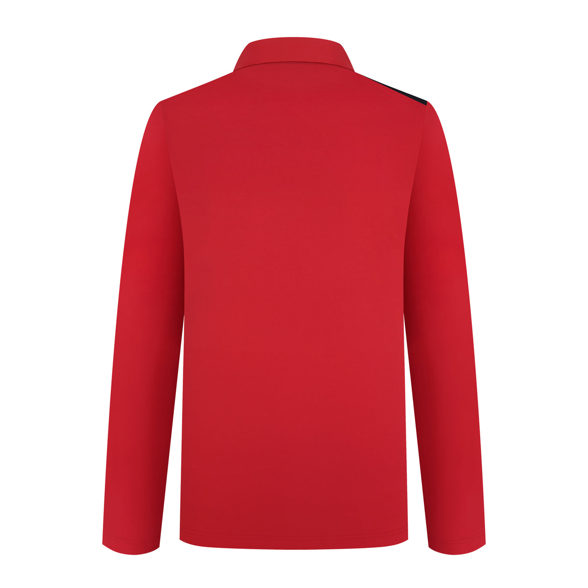 Men's contrast-colored knitted long-sleeved shirt