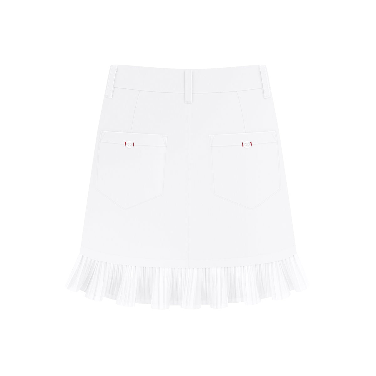 Splice pleated skirt for women