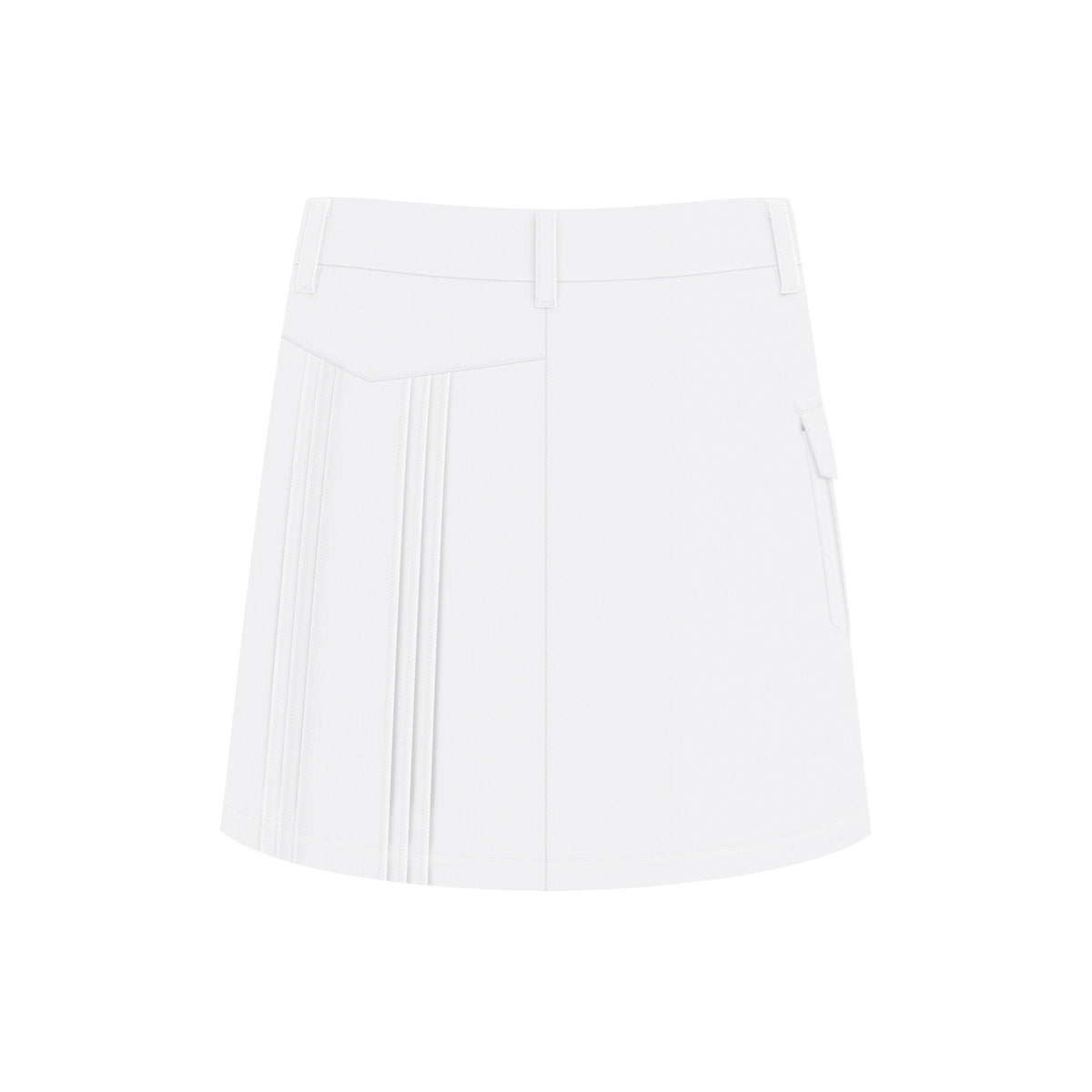 Elastic woven skirt for women