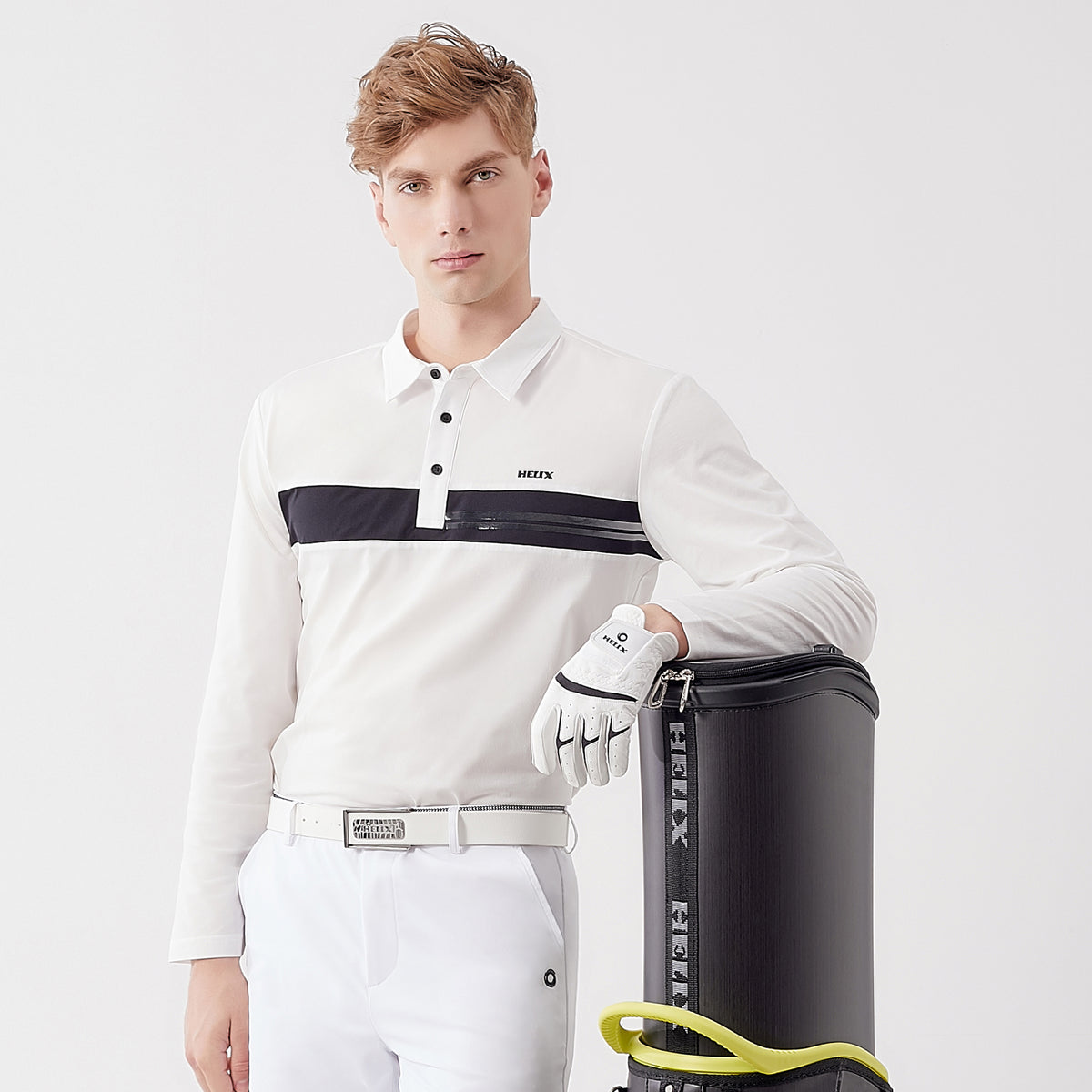 Men's Long-Sleeved Polo Shirt