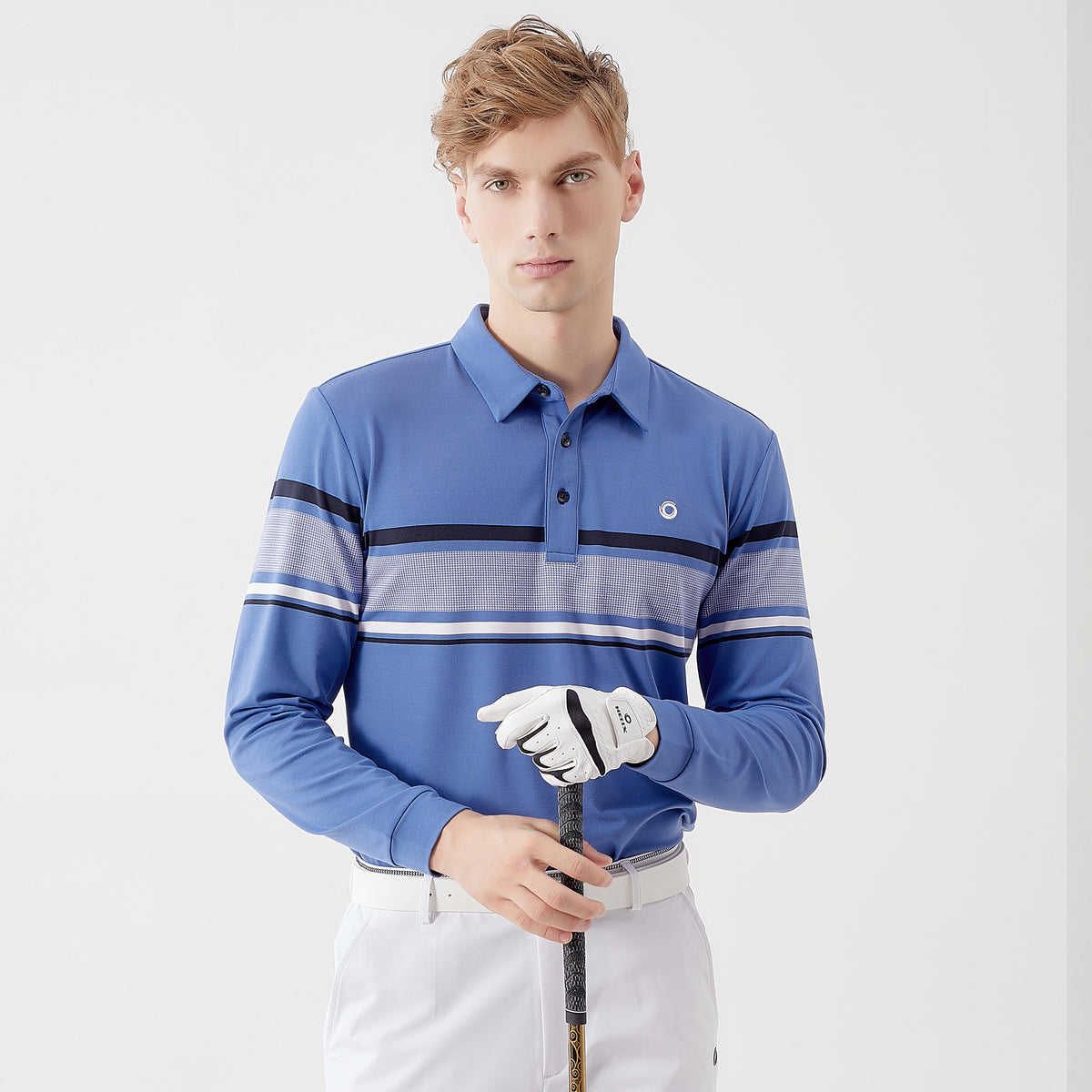 Long Sleeve Polo Shirt For Men