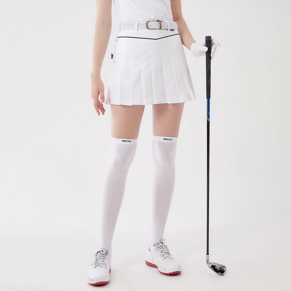 Woven Pleated Skirt For Women