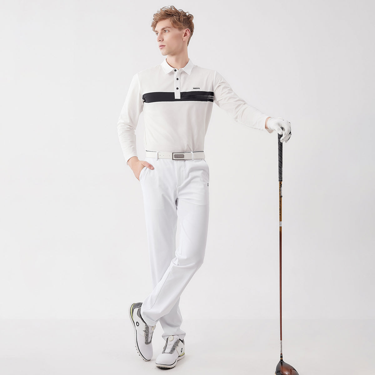 Men's Long-Sleeved Polo Shirt