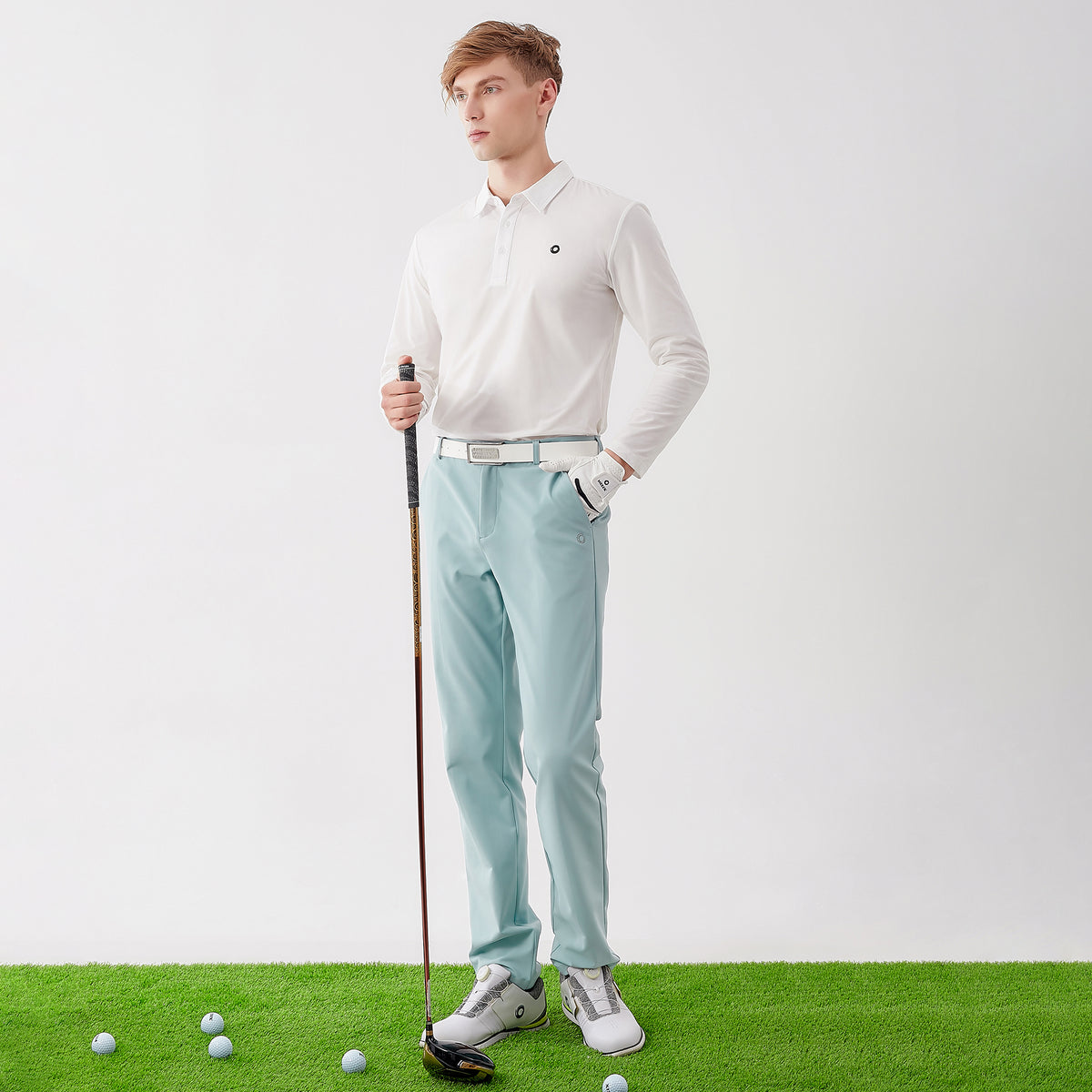 Men's Long-Sleeved Polo Shirt