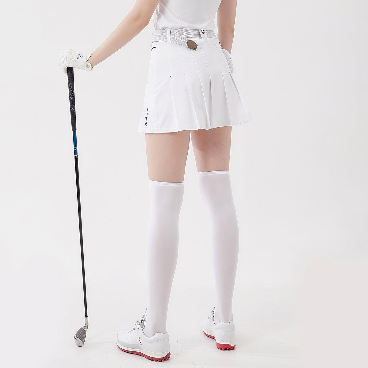 Woven Pleated Skirt For Women