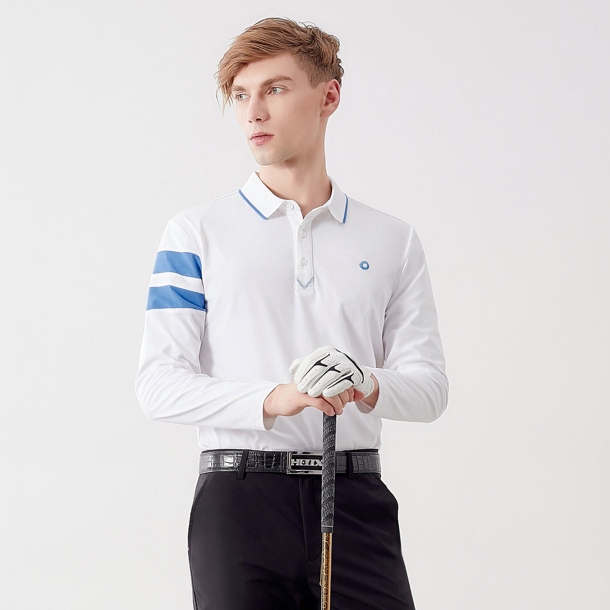 Long Sleeve Polo Shirt For Men