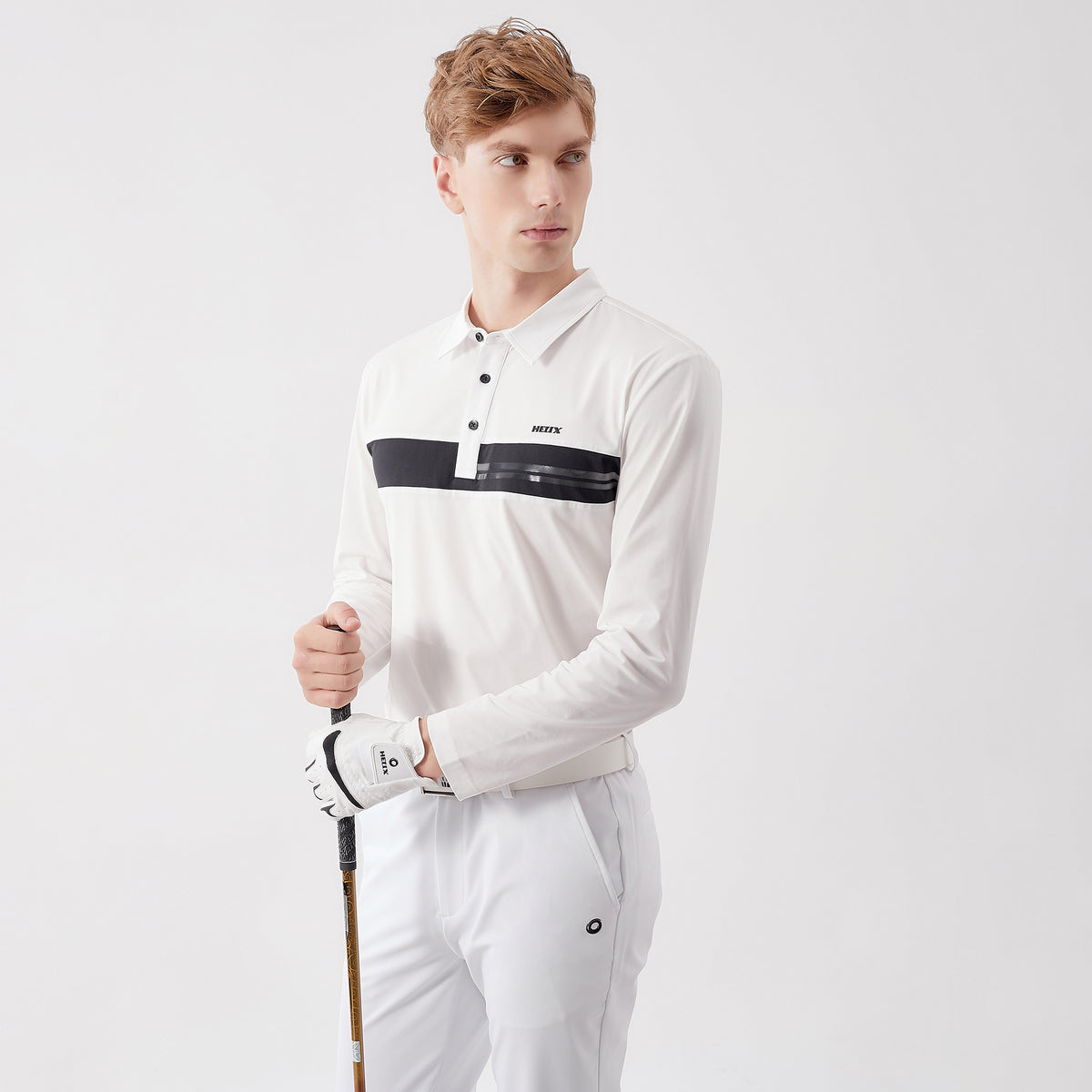 Men's Long-Sleeved Polo Shirt