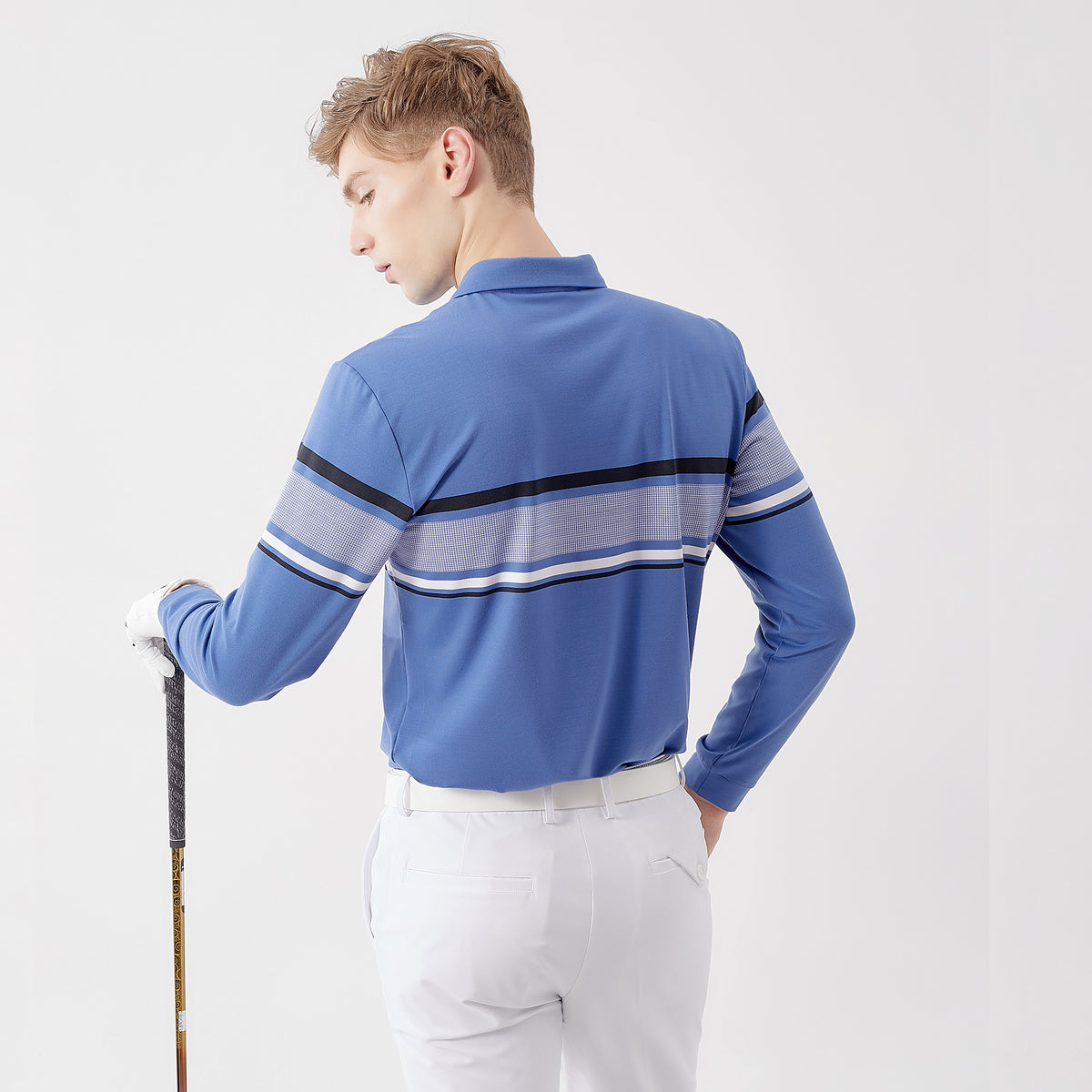 Long Sleeve Polo Shirt For Men
