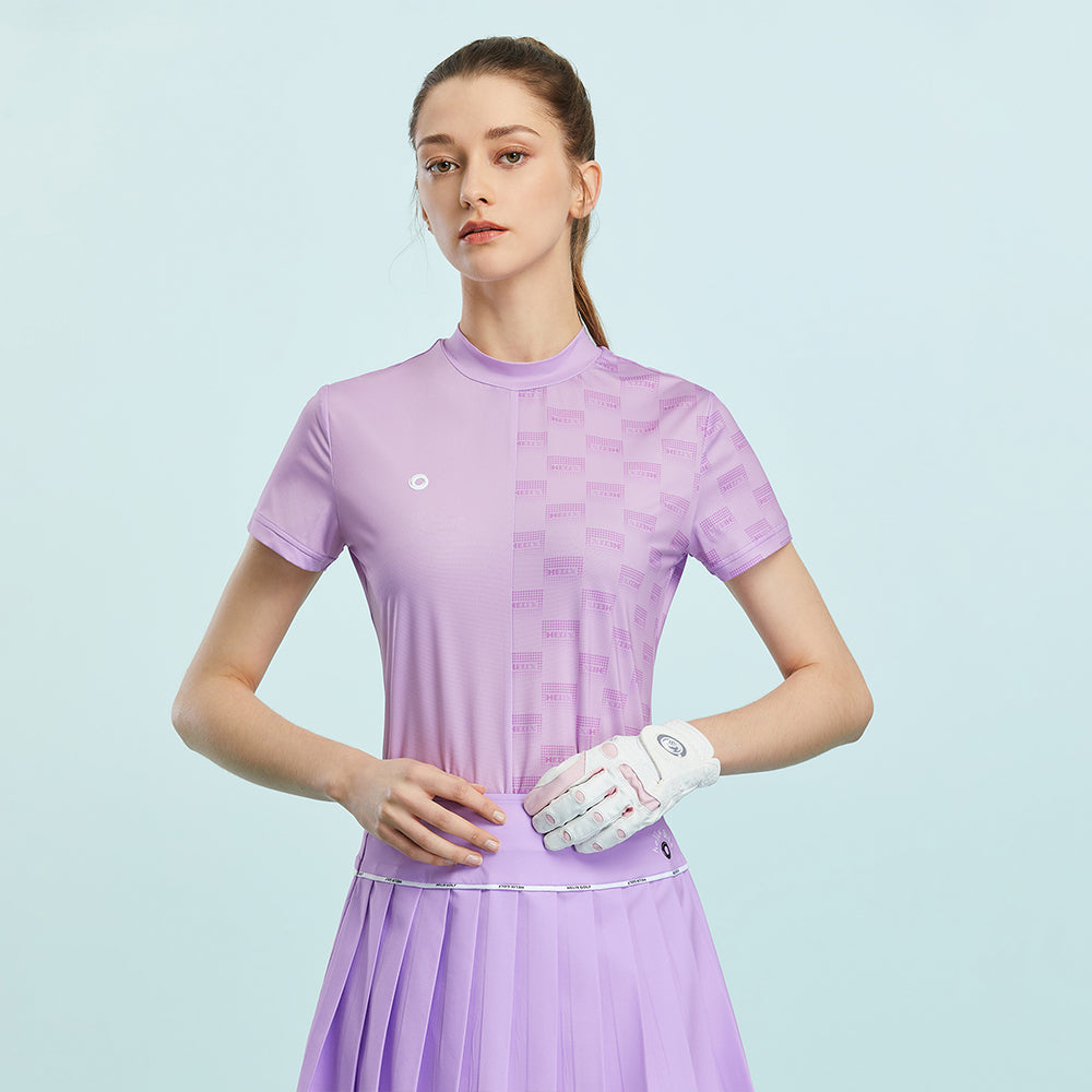 Women's Standing Collar T-shirt HELIX