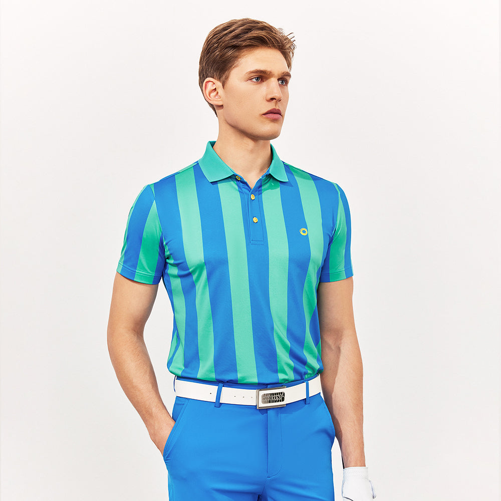 Men's Striped Polo Shirt HELIX