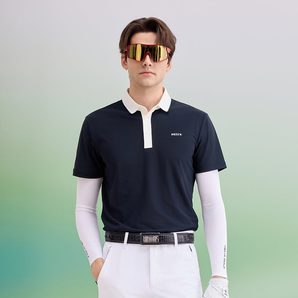 Men's short-sleeved polo shirt