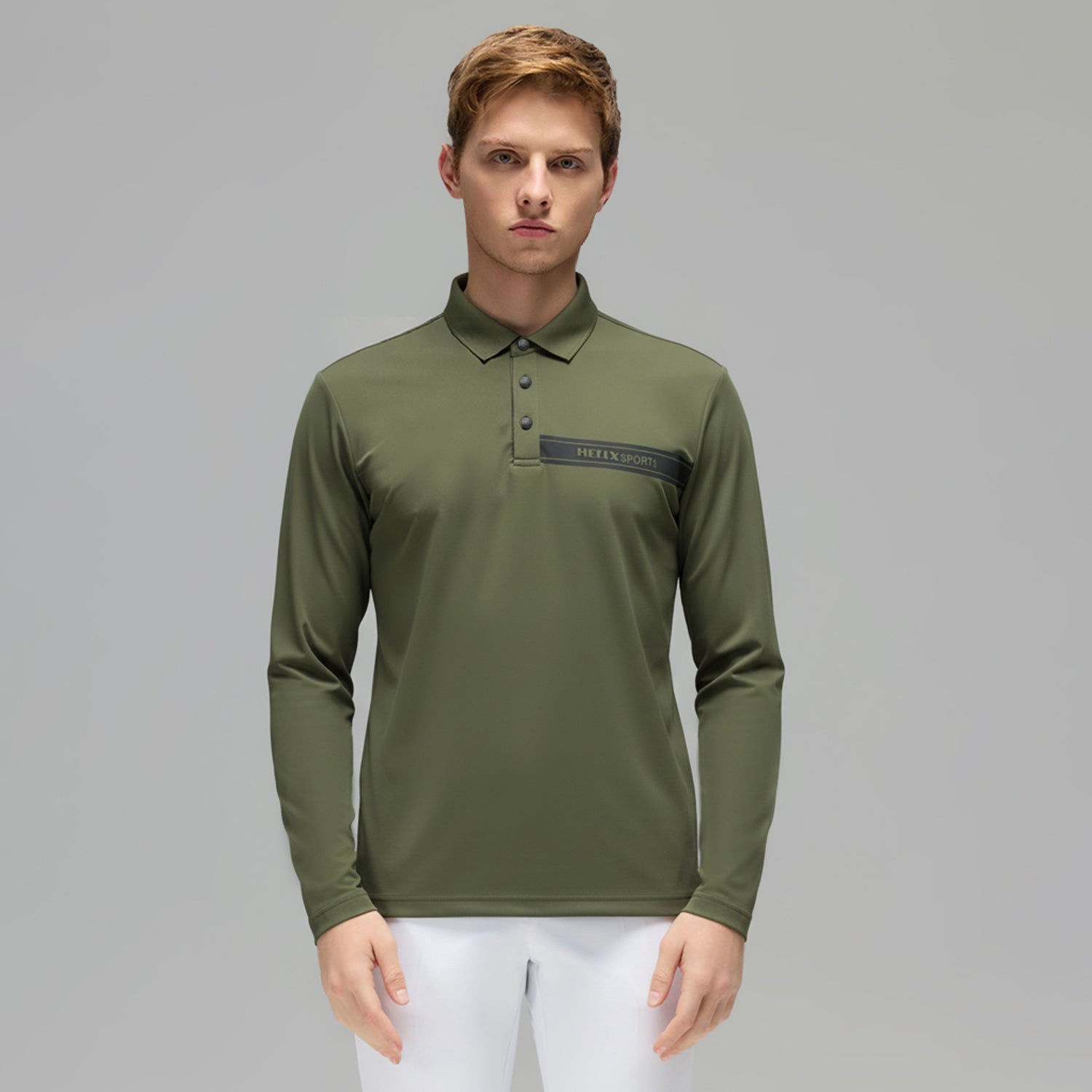 Men's Long Sleeve Polo Shirt