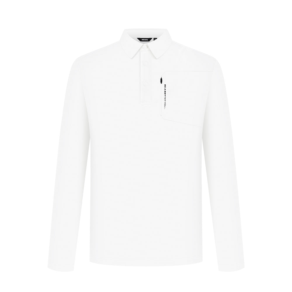 Men's Long Sleeve Polo Shirt HELIX