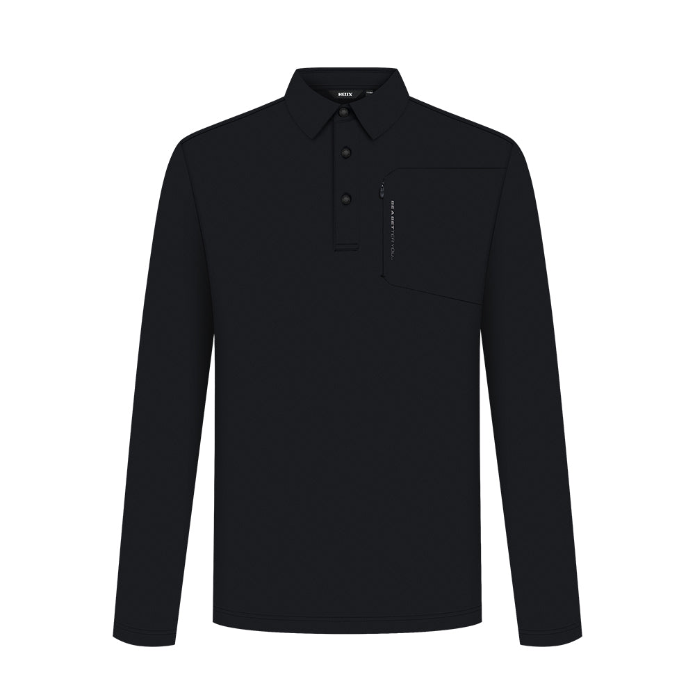 Men's Long Sleeve Polo Shirt HELIX